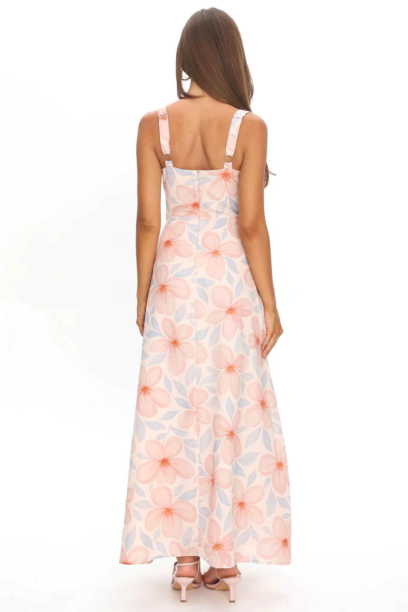Arabella Tied Bust Maxi Dress Floral - Image 2
