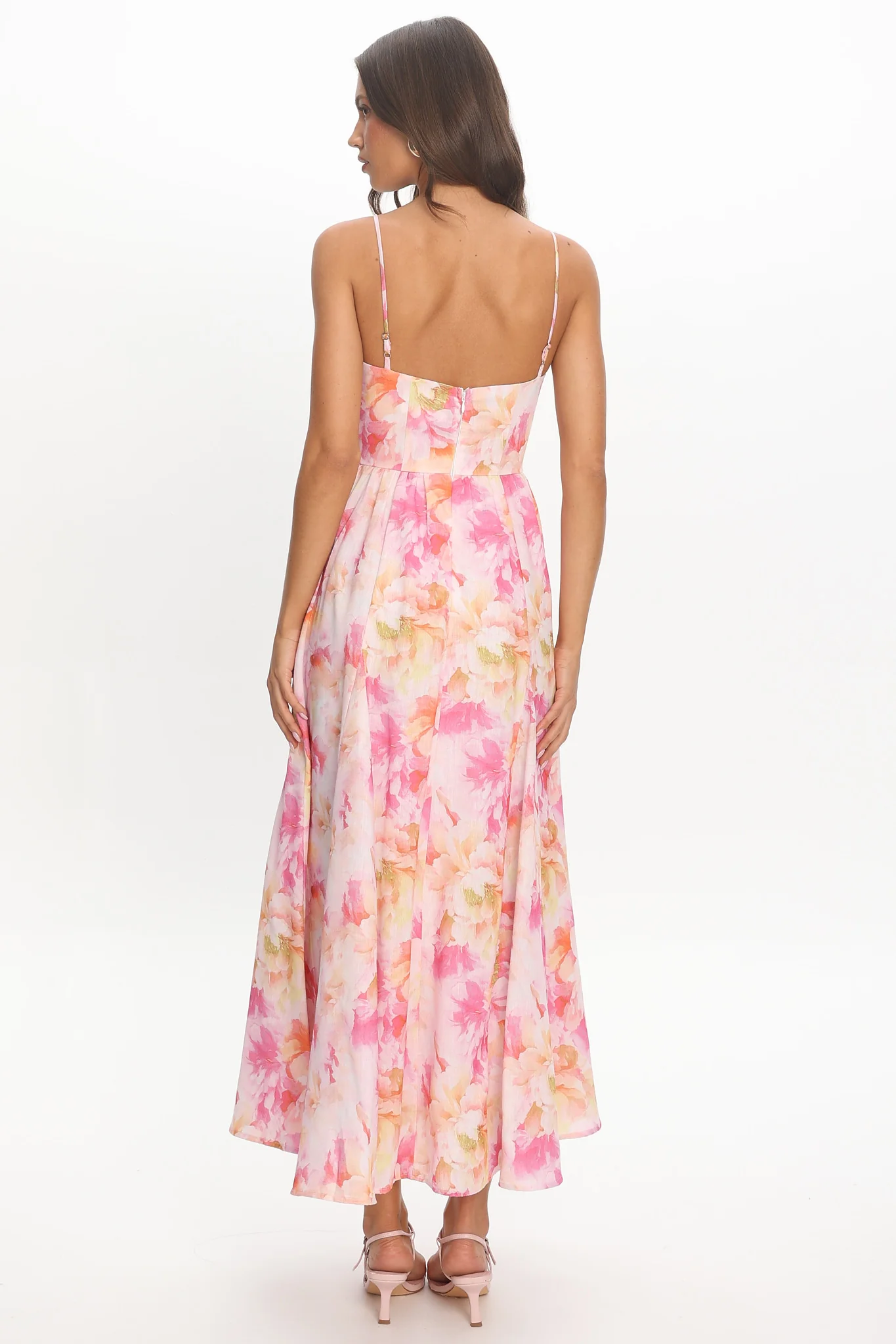 Avelisse Scoop Midi Dress Pink - Image 3
