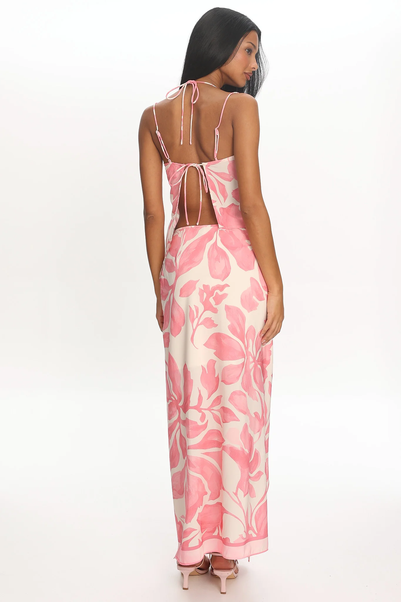 Azumi Wrap Maxi Skirt Pink - Image 3