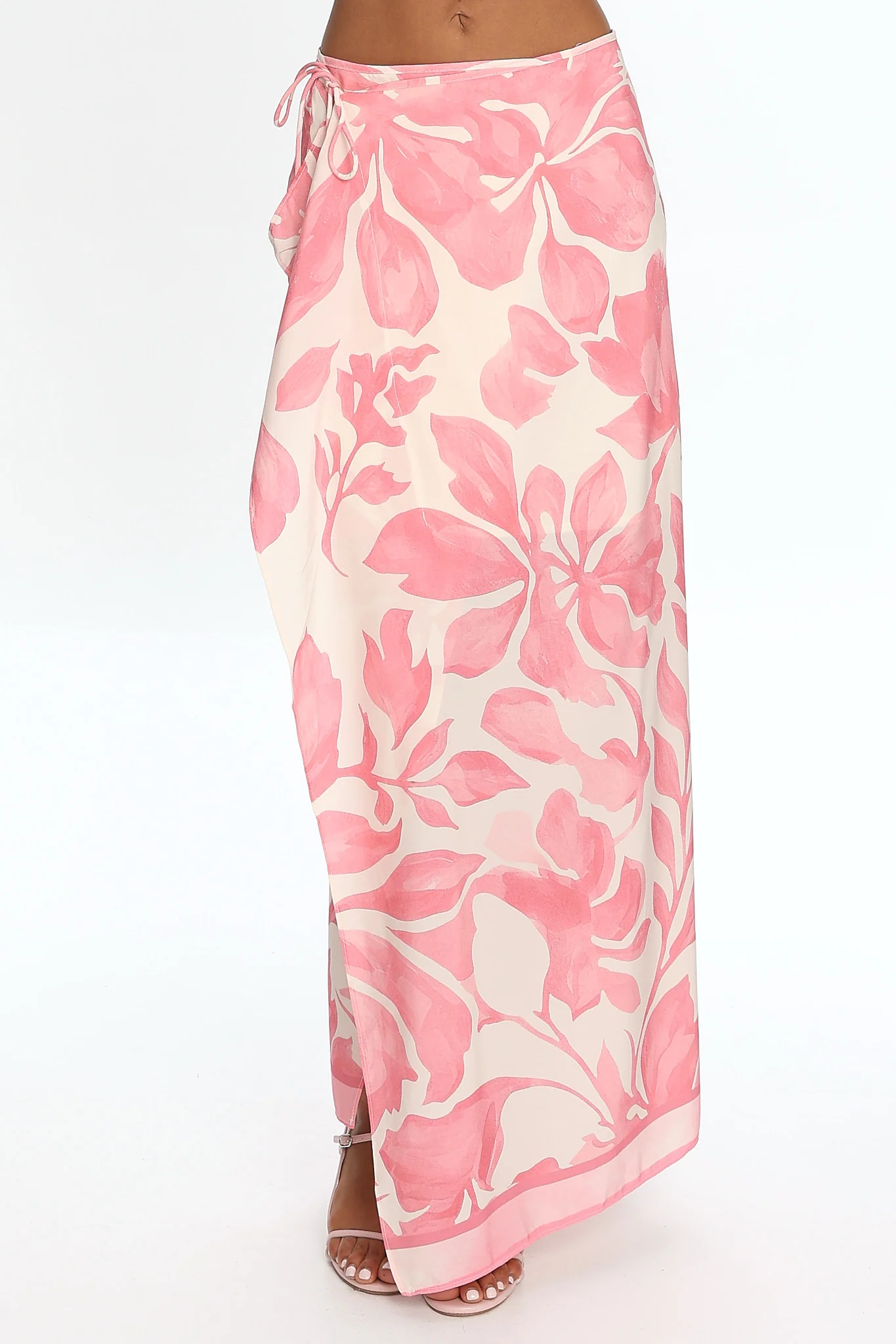Azumi Wrap Maxi Skirt Pink - Image 4