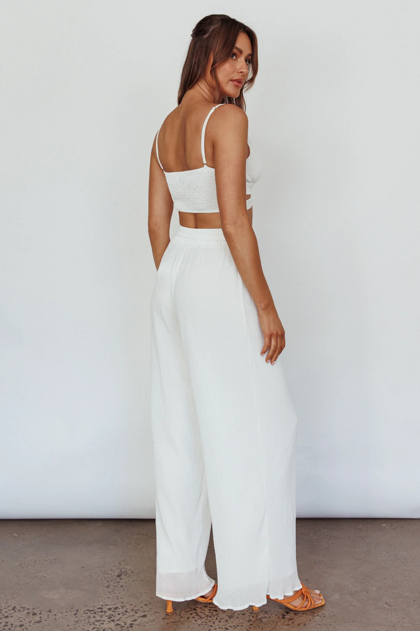 Cove Elasticated Pants Ivory - Image 2