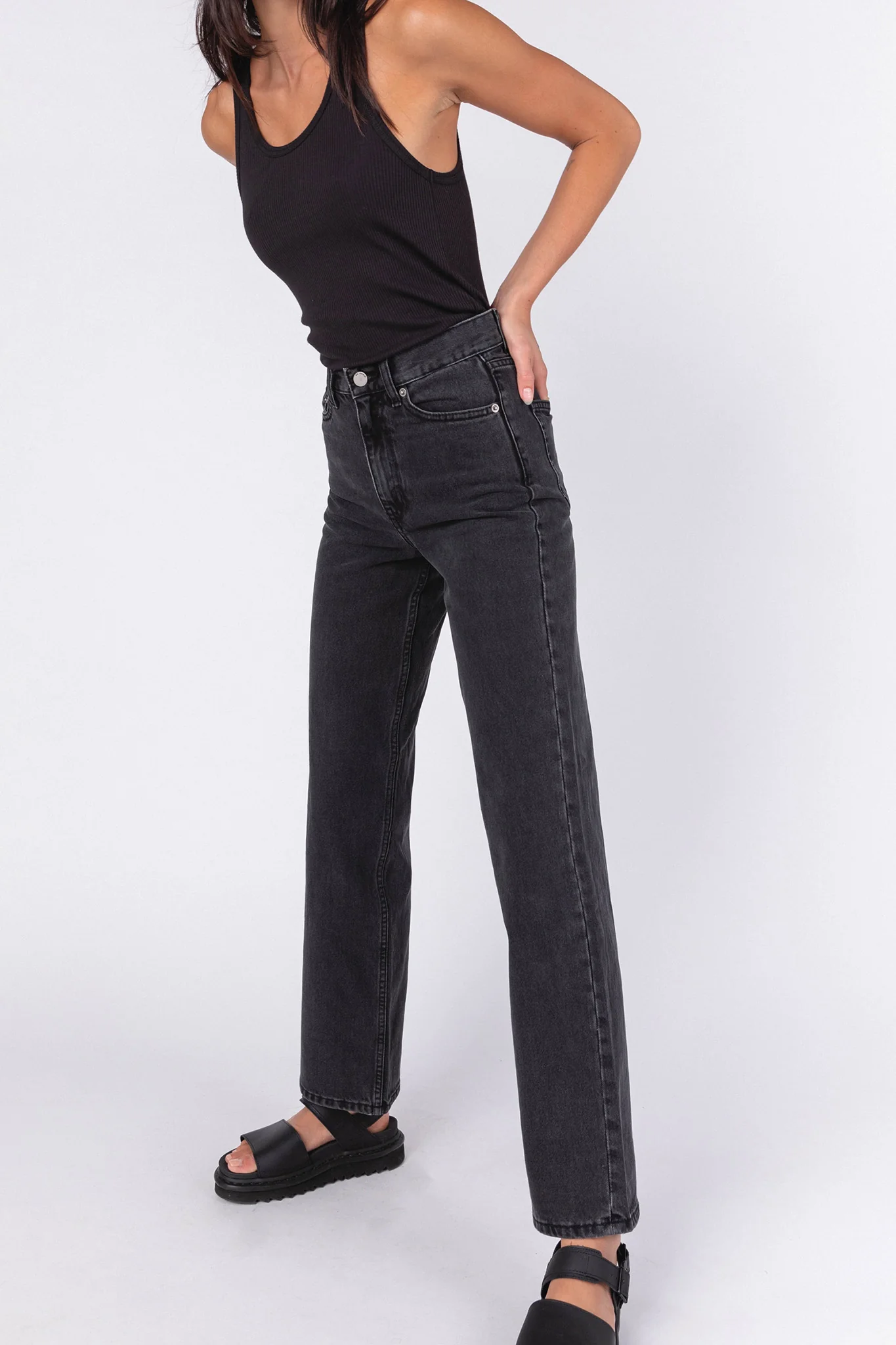 DR DENIM Echo Jeans Concrete Black - Image 5