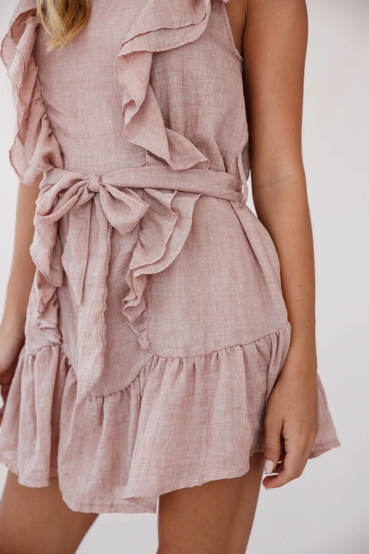 Easy Breezy Sleeveless Swing Dress Sandalwood - Image 4