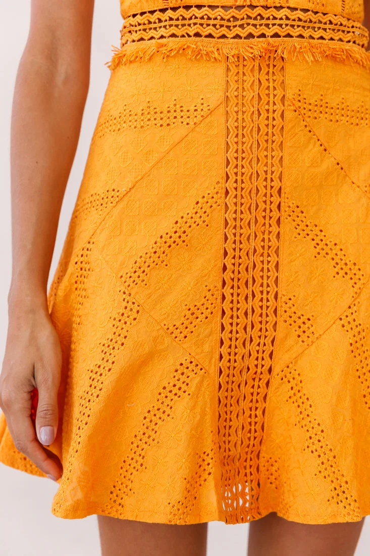 Eugenie Cami Strap Embellished Sun Dress Sunset - Image 4