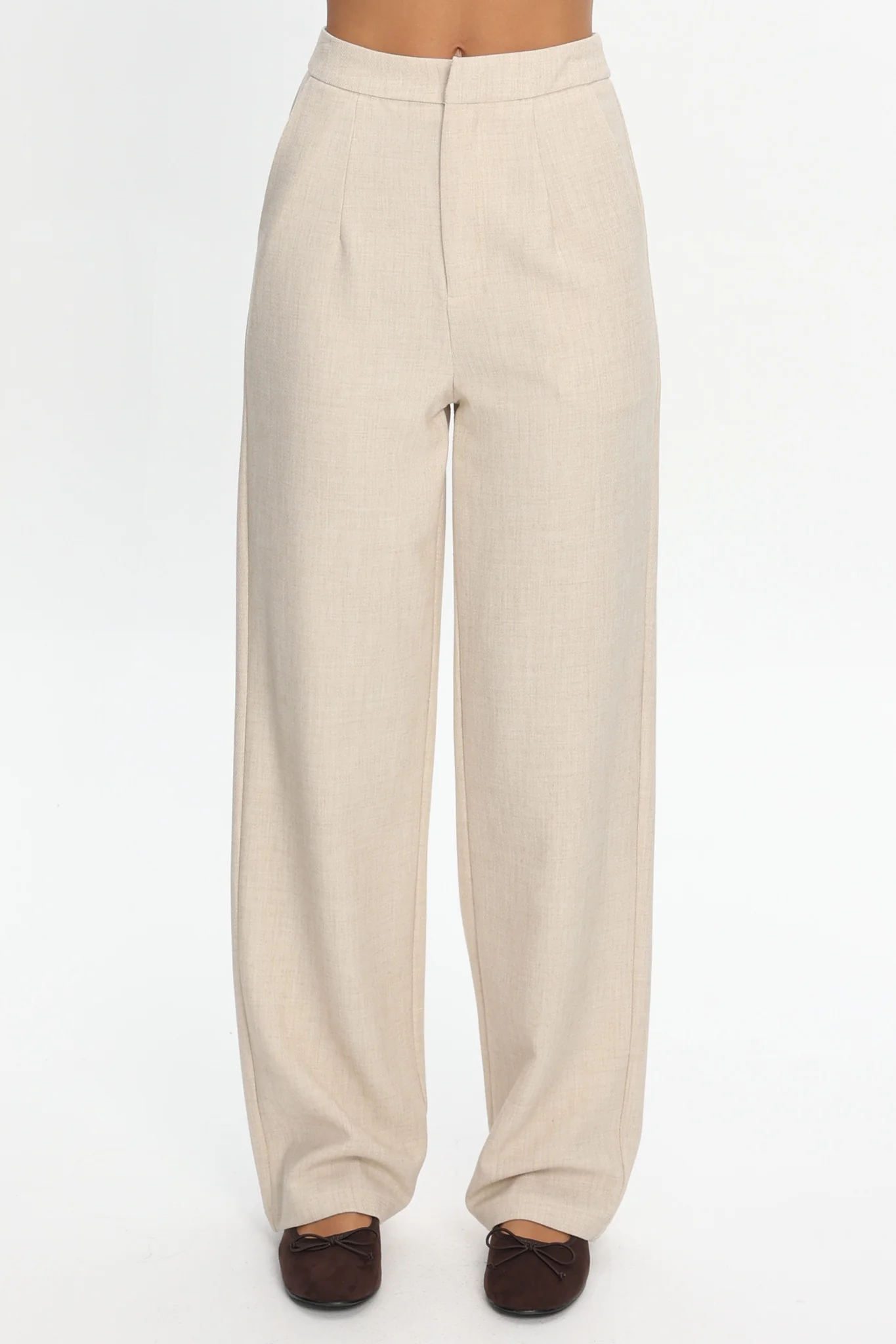 In Disguise Straight Leg Pocket Pants Oatmeal - Image 5