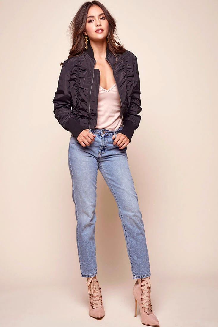 Kinney Biker Jacket Black - Image 4