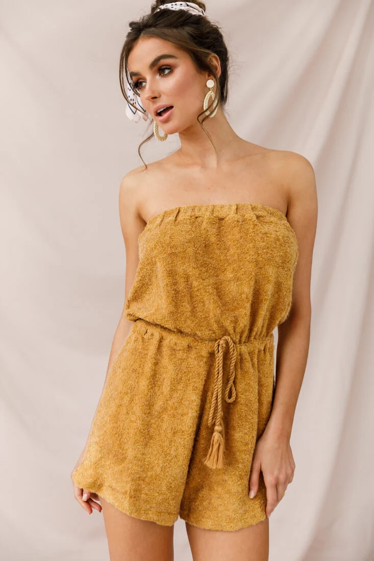 Margie Terry Cloth Romper Ginger - Image 5