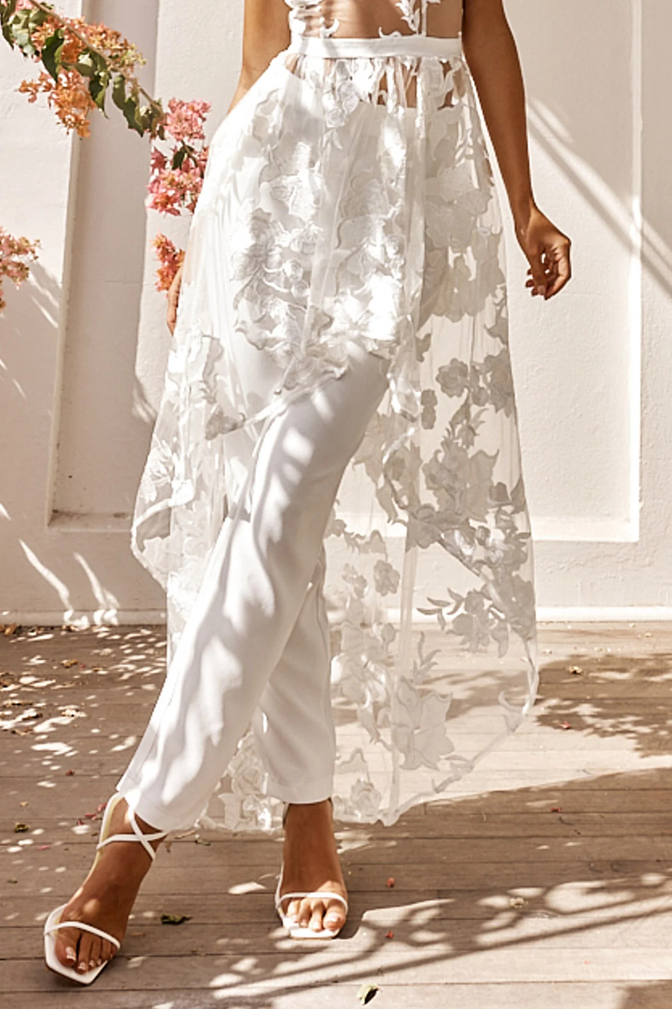 Moonlight Tango High Waist Pants White - Image 2