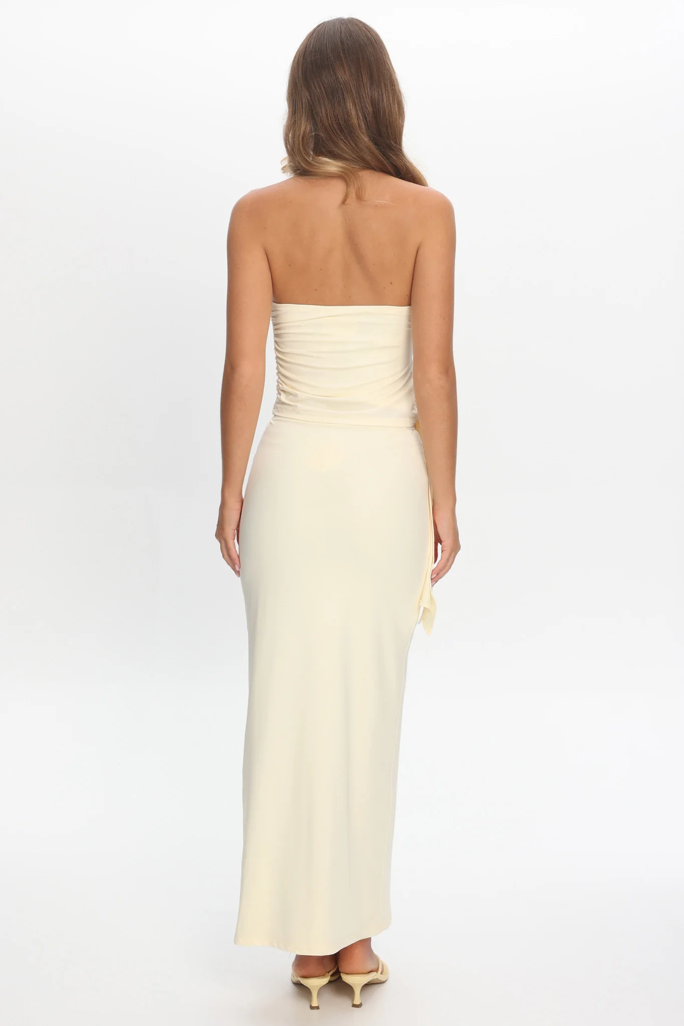 Perez Bodycon Maxi Skirt Butter - Image 3