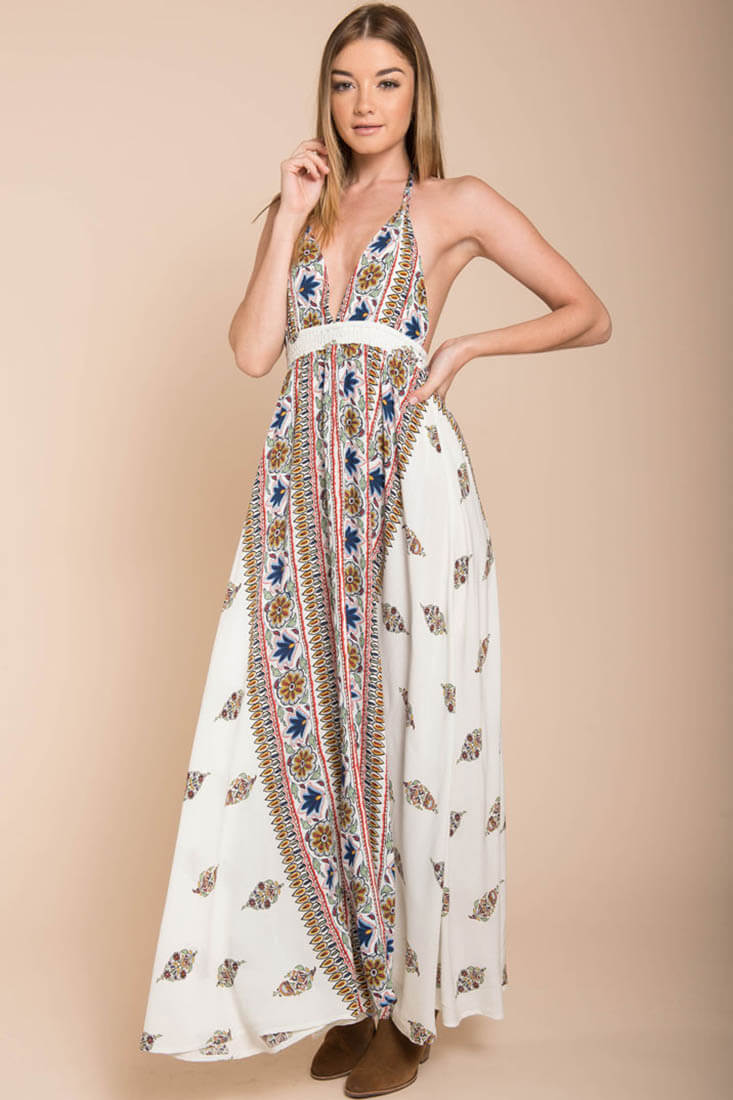 Shaylene Brunch Maxi Dress White - Image 2