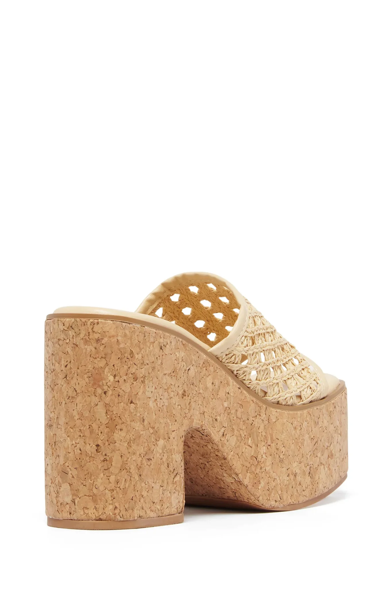THERAPY Delirium Platform Heel Raffia Natural - Image 2