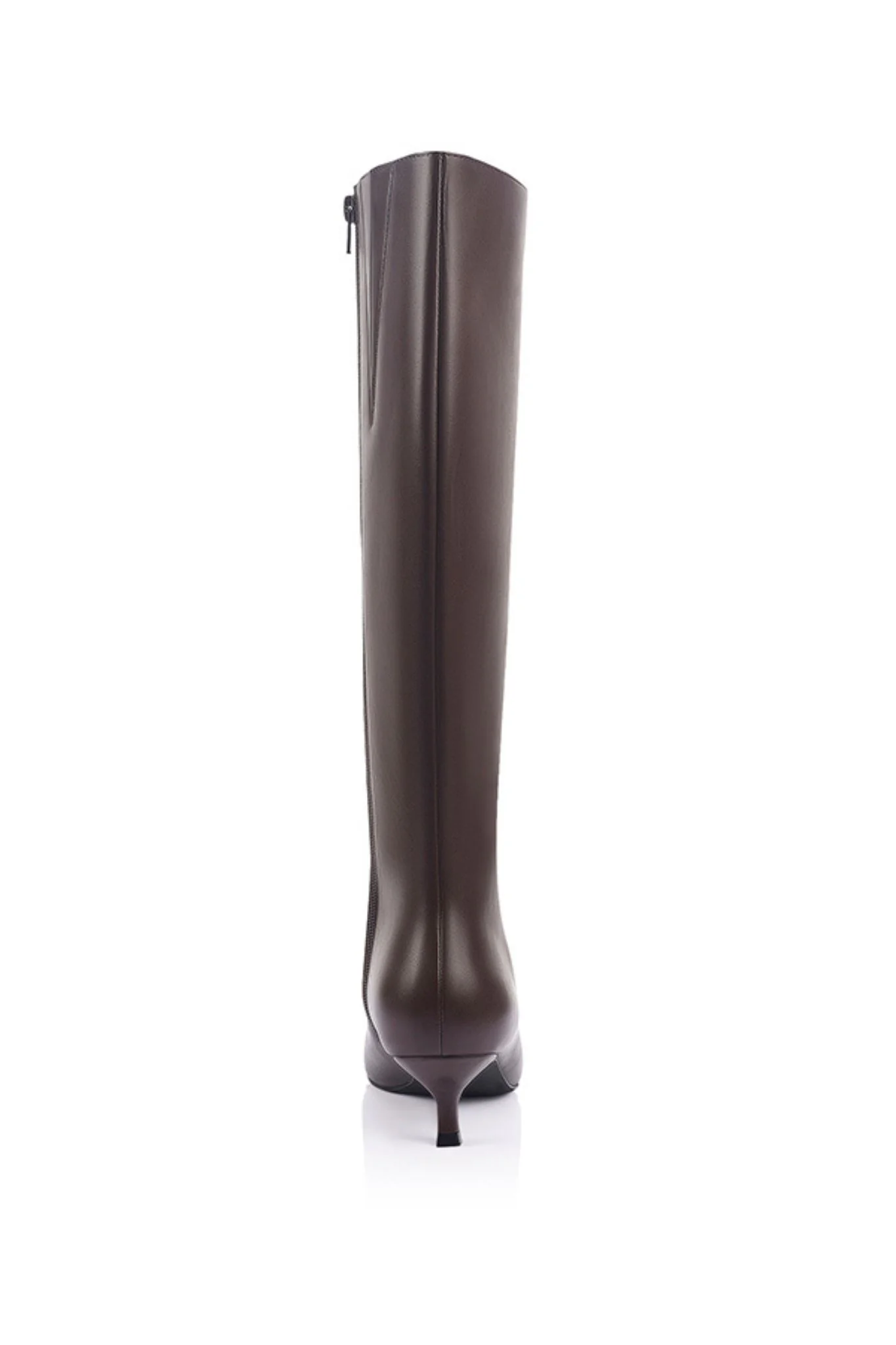 VERALI Olive Knee High Boots Chocolate - Image 3